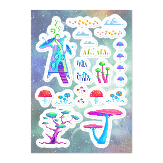 Pixelation - Sticker Sheet - stickersheet - kisscutstickers - sticker collections - Numbskullz