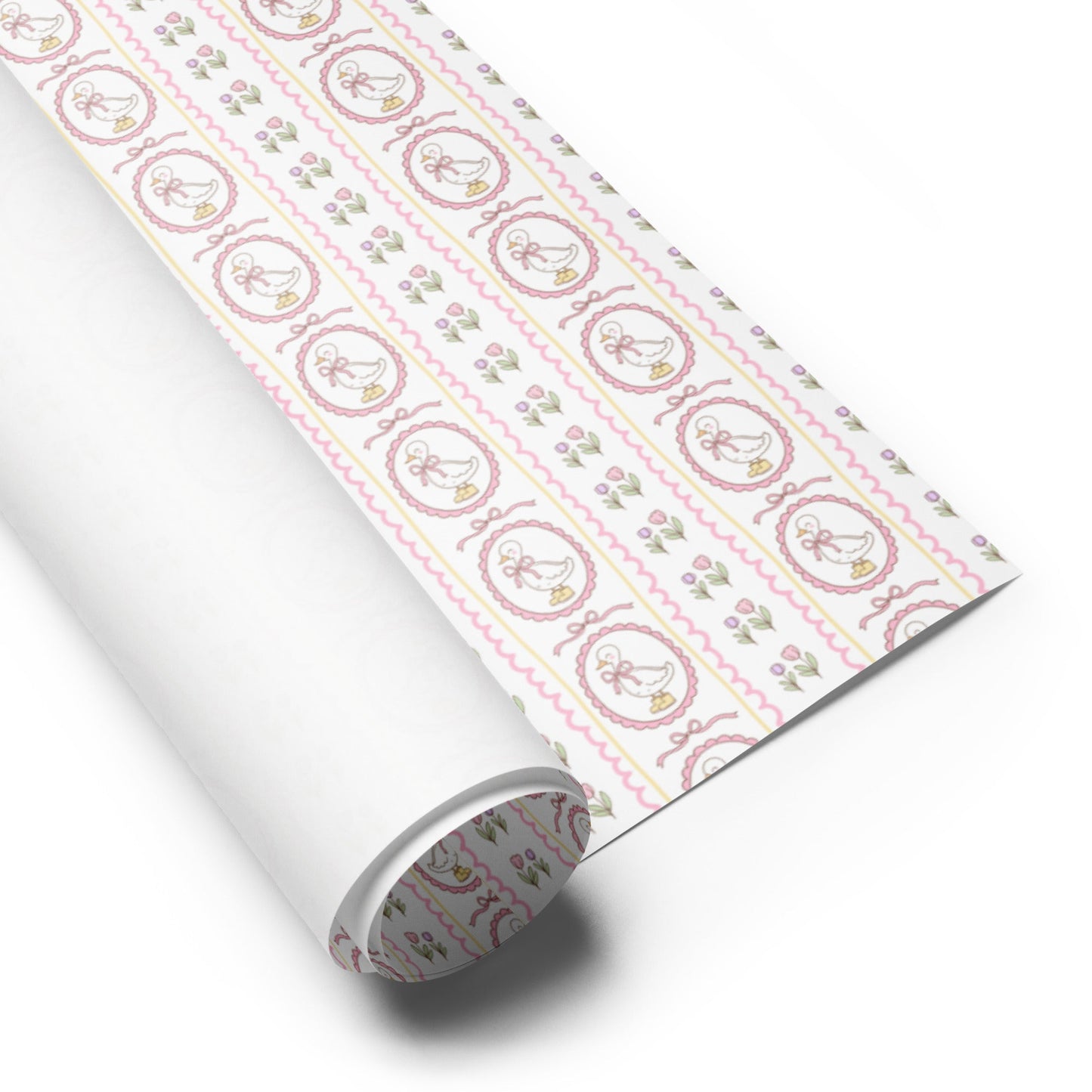 Quack in Pink - 3 Wrapping Paper Sheets - giftwrap - paperproducts - wrappingpaper - Bad Horse