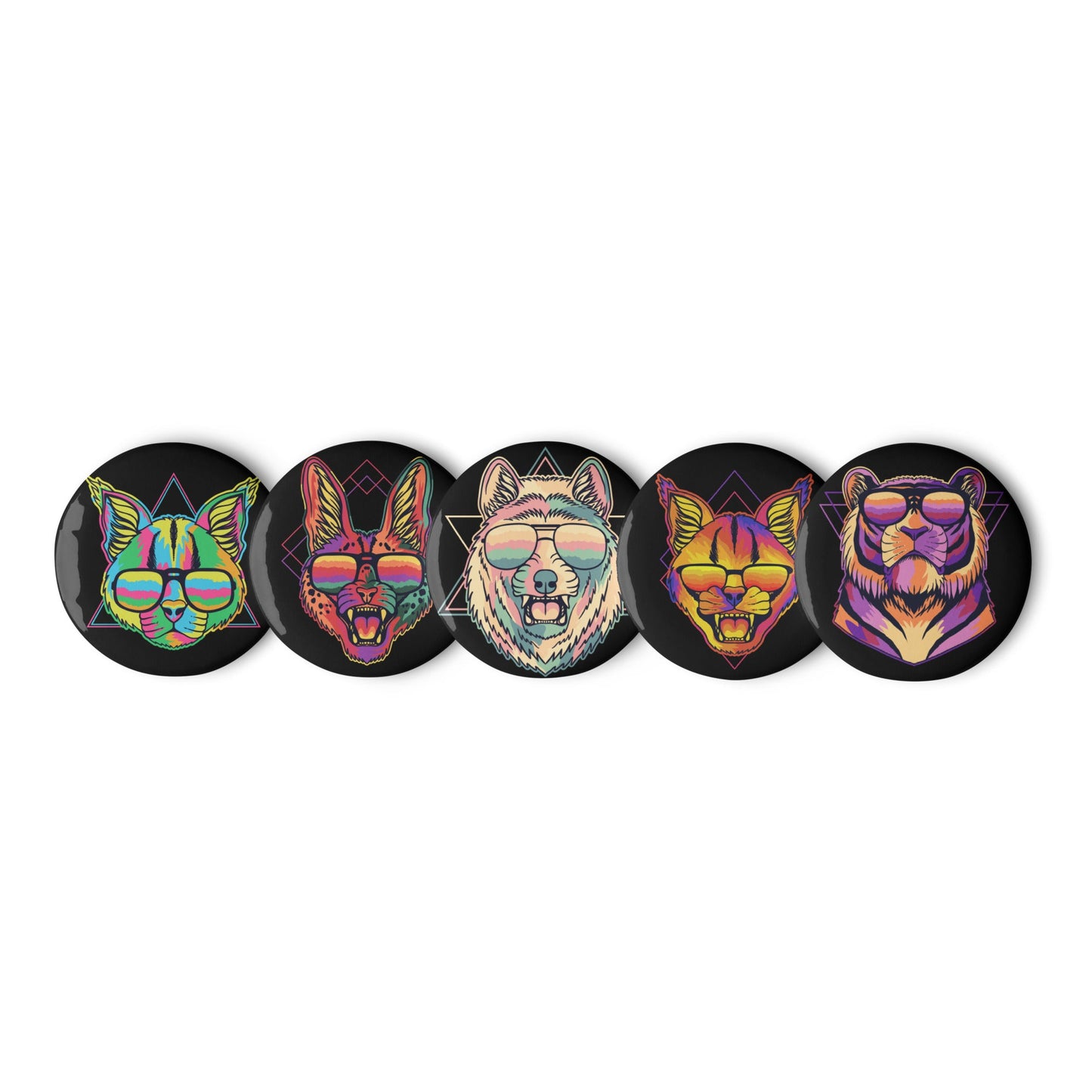 Shades - Set of 5 Pin Buttons - accessories - buttons - decorative pins - Numbskullz