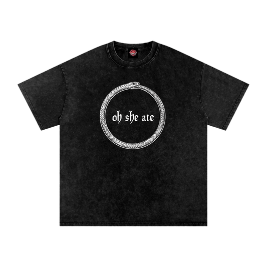 She Ate - Oversized T-Shirt - oversized T-shirts - shirt - Short Sleeve - Numbskullz