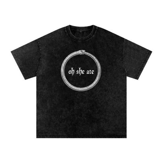 She Ate - Oversized T-Shirt - oversized T-shirts - shirt - Short Sleeve - Numbskullz