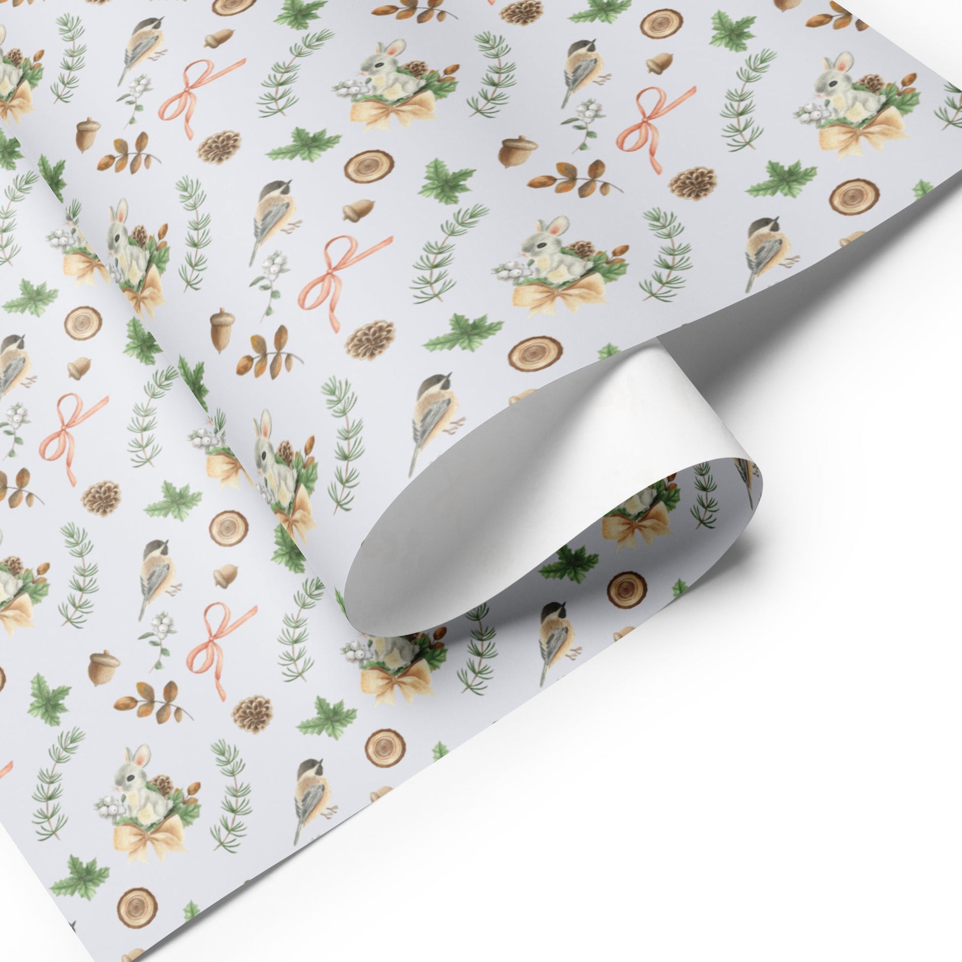 Spirit of the Holidays - 3 Holiday Wrapping Paper Sheets - Christmas - giftwrap - paperproducts - Bad Horse