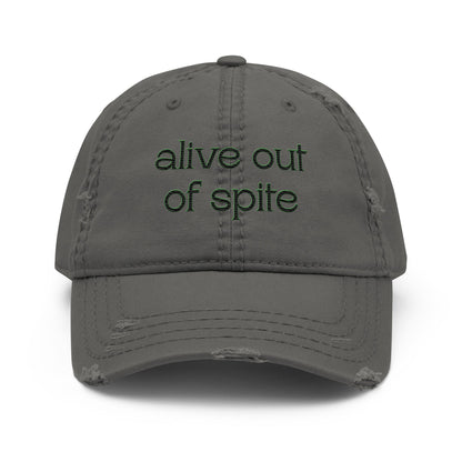 Spiteful - Distressed Adjustable Ball Cap - ballcap - baseball style hats - hats - Numbskullz