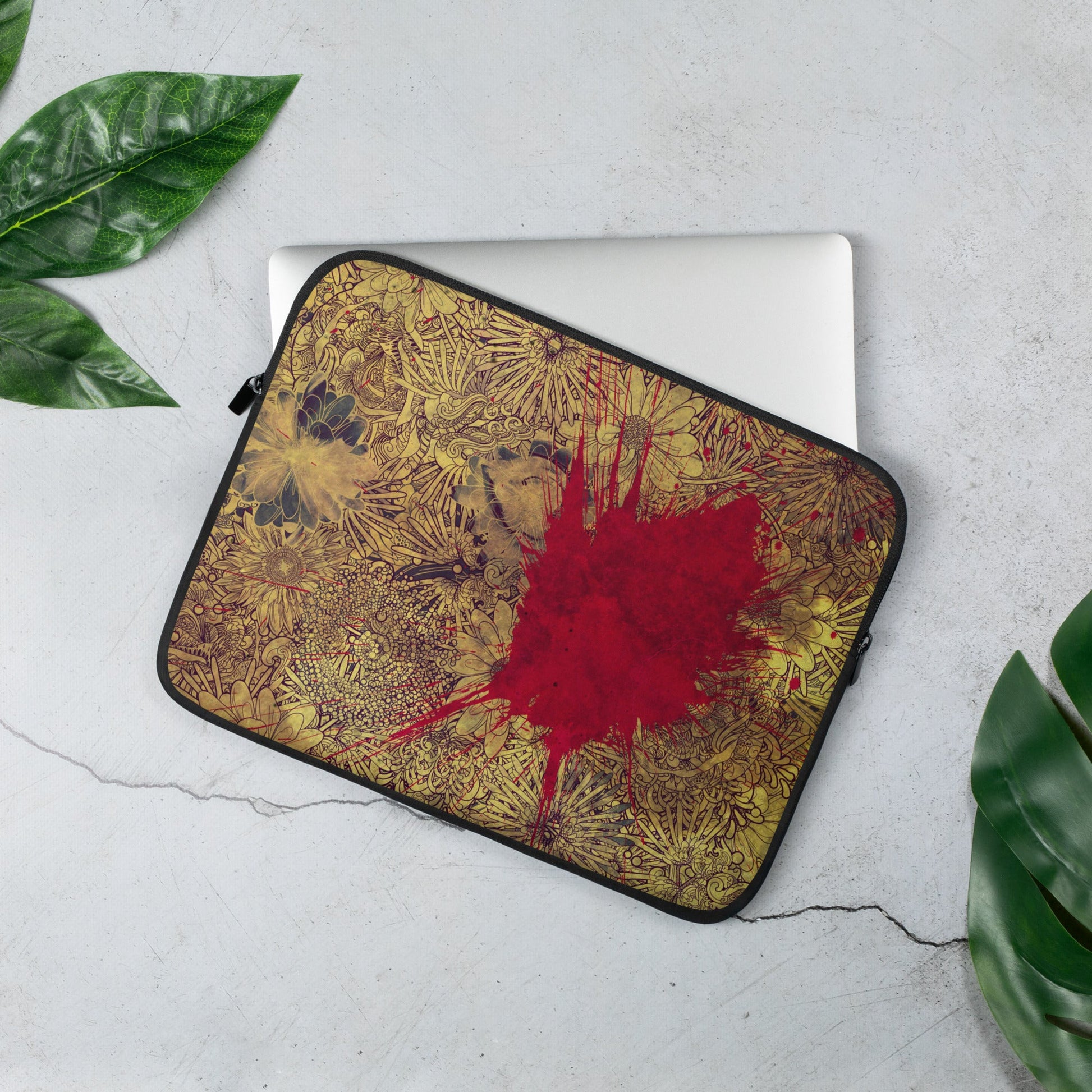 Splash of Red Laptop Sleeve - Laptop Sleeve - TSC: TheShopCollective - TSC: TheShopCollective