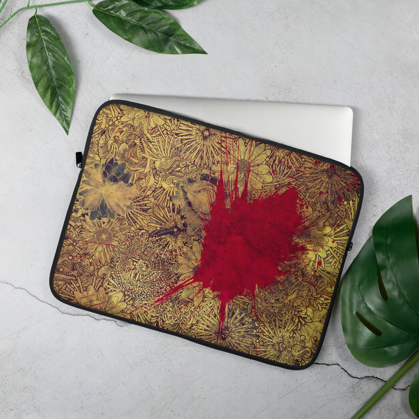 Splash of Red Laptop Sleeve - Laptop Sleeve - TSC: TheShopCollective - TSC: TheShopCollective