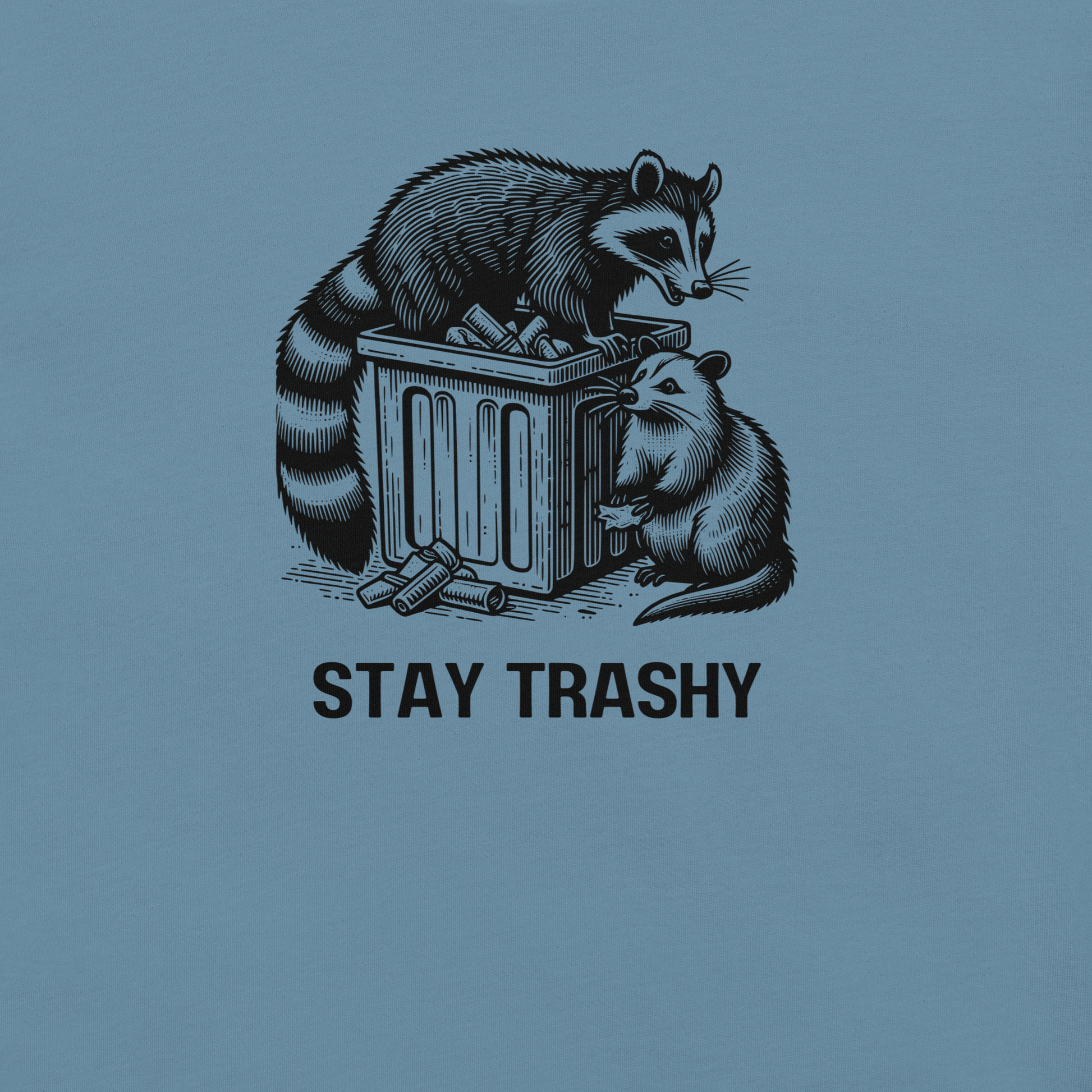 Stay Trashy - Unisex Cotton Tee - shirt - Short Sleeve - T-shirt - Numbskullz