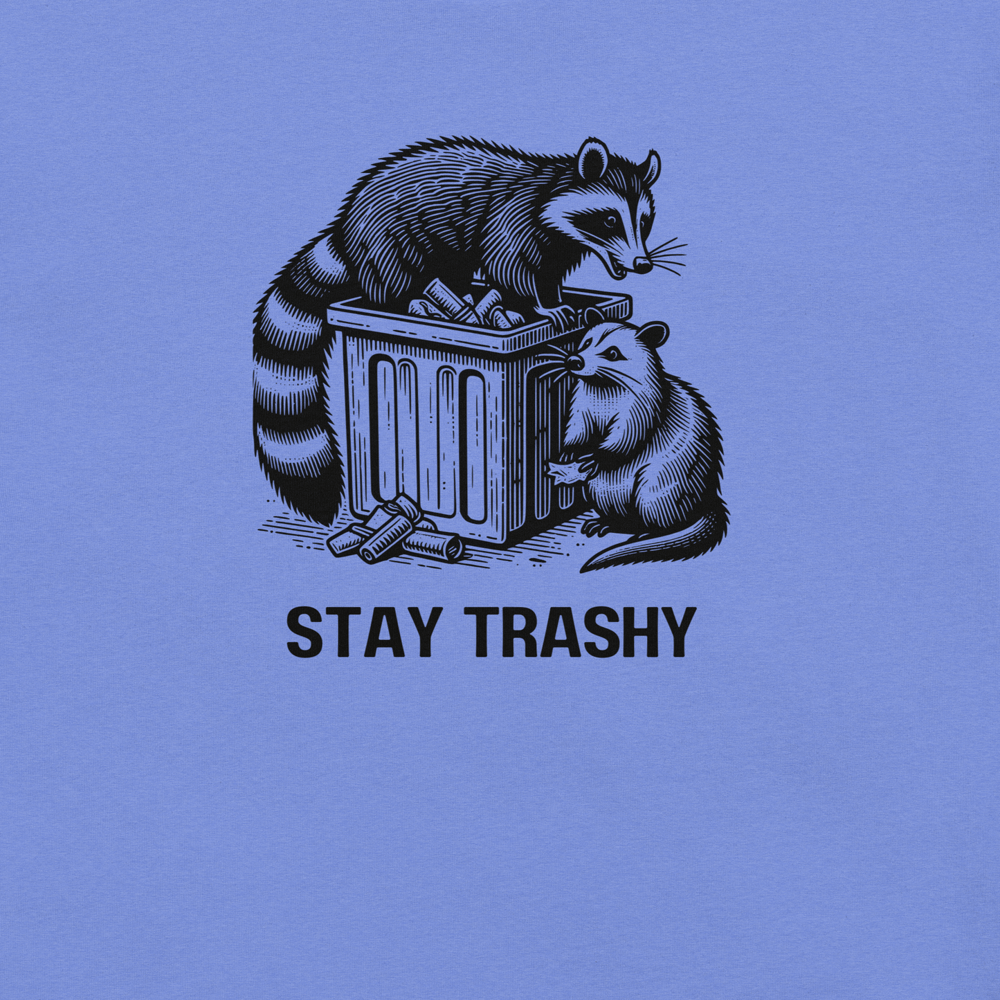 Stay Trashy - Unisex Cotton Tee - shirt - Short Sleeve - T-shirt - Numbskullz
