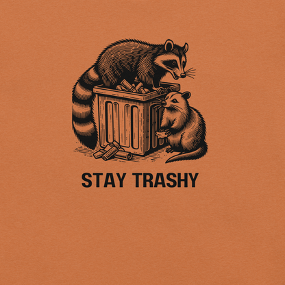 Stay Trashy - Unisex Cotton Tee - shirt - Short Sleeve - T-shirt - Numbskullz