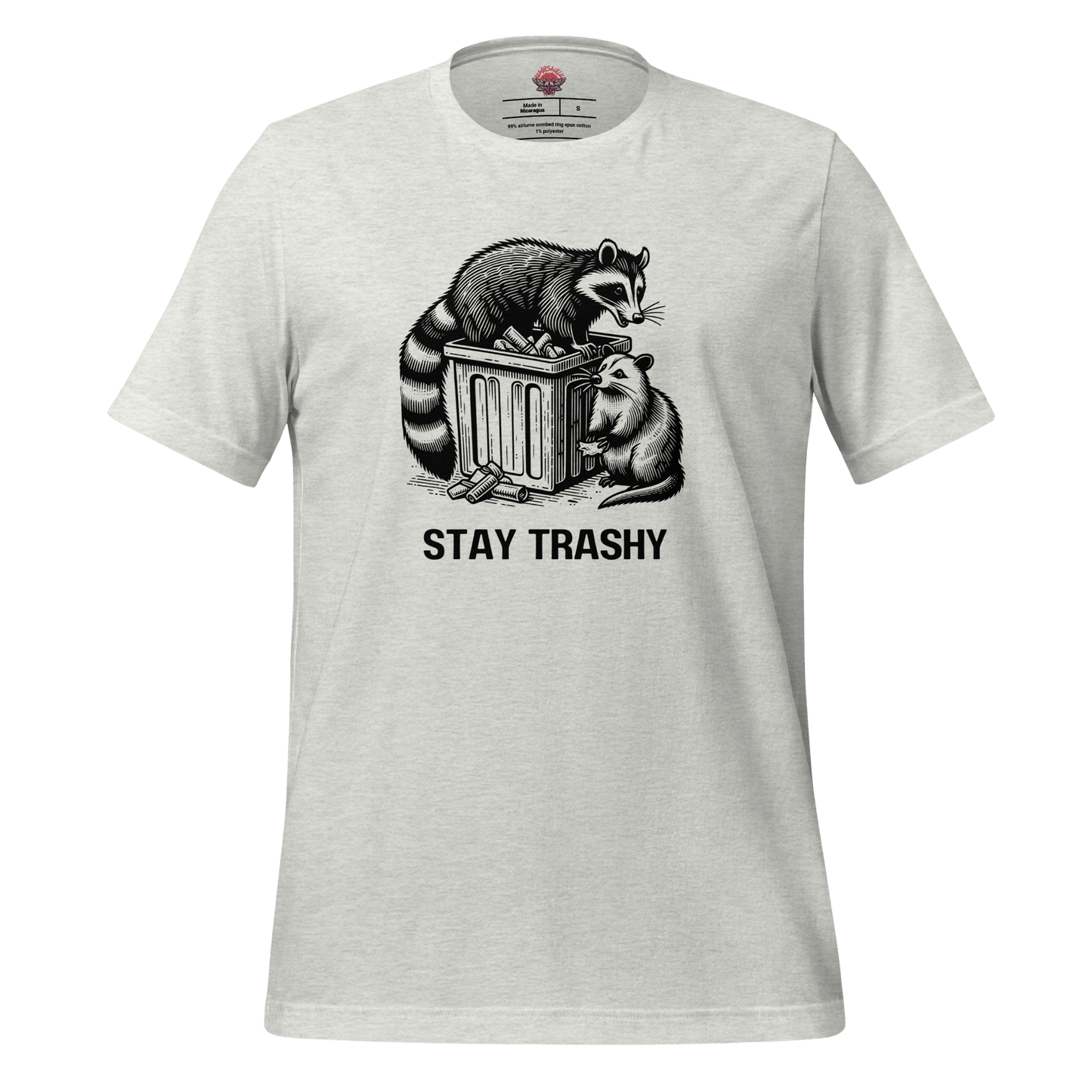 Stay Trashy - Unisex Cotton Tee - shirt - Short Sleeve - T-shirt - Numbskullz
