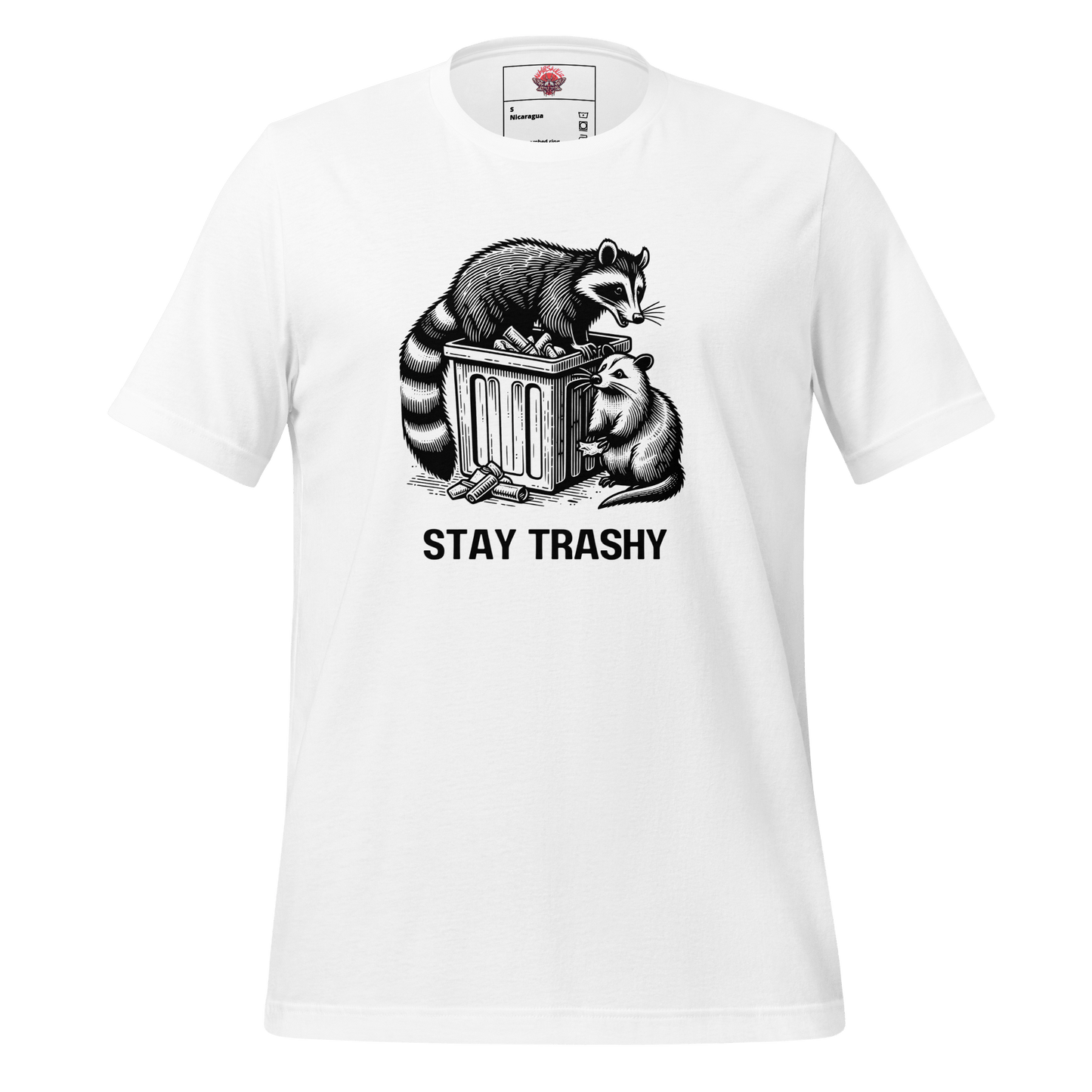 Stay Trashy - Unisex Cotton Tee - shirt - Short Sleeve - T-shirt - Numbskullz