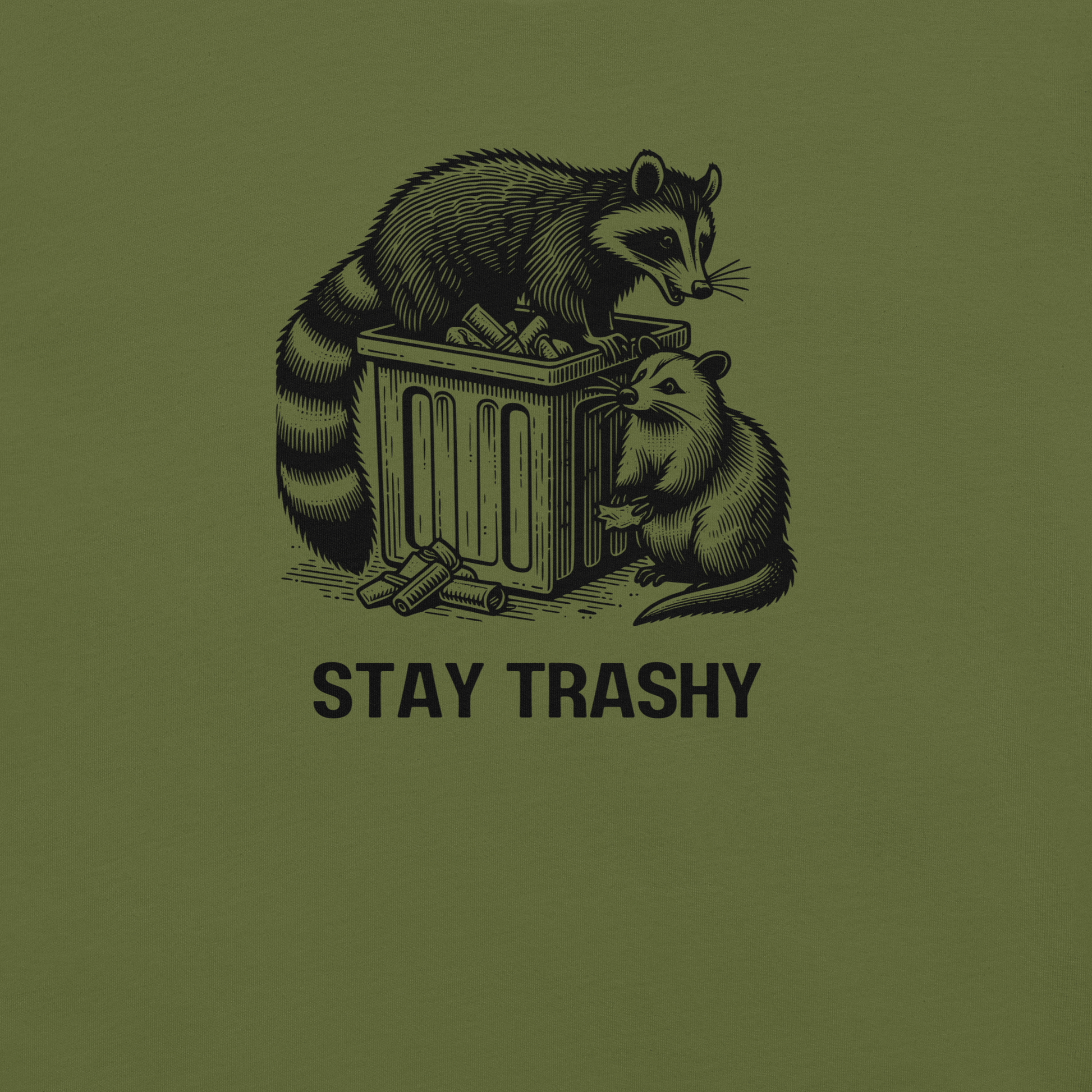 Stay Trashy - Unisex Cotton Tee - shirt - Short Sleeve - T-shirt - Numbskullz