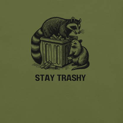 Stay Trashy - Unisex Cotton Tee - shirt - Short Sleeve - T-shirt - Numbskullz