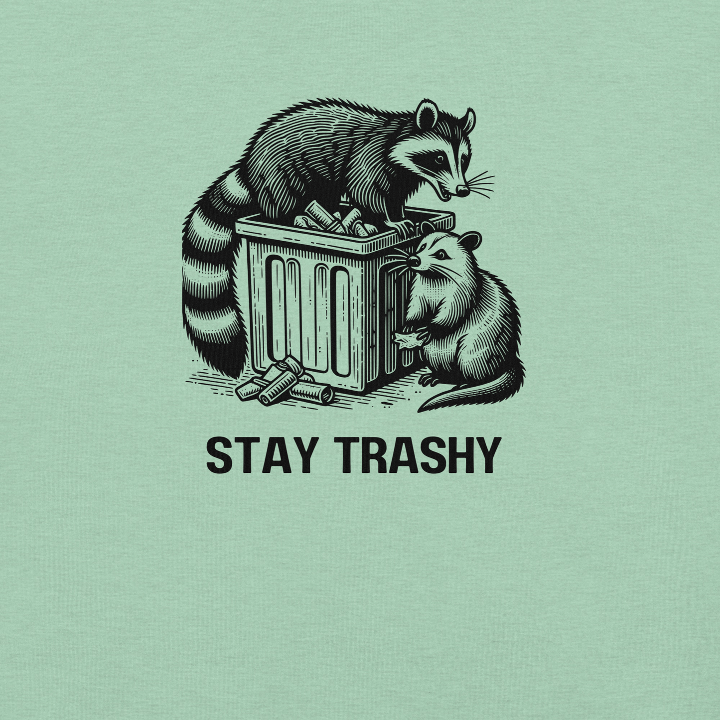 Stay Trashy - Unisex Cotton Tee - shirt - Short Sleeve - T-shirt - Numbskullz
