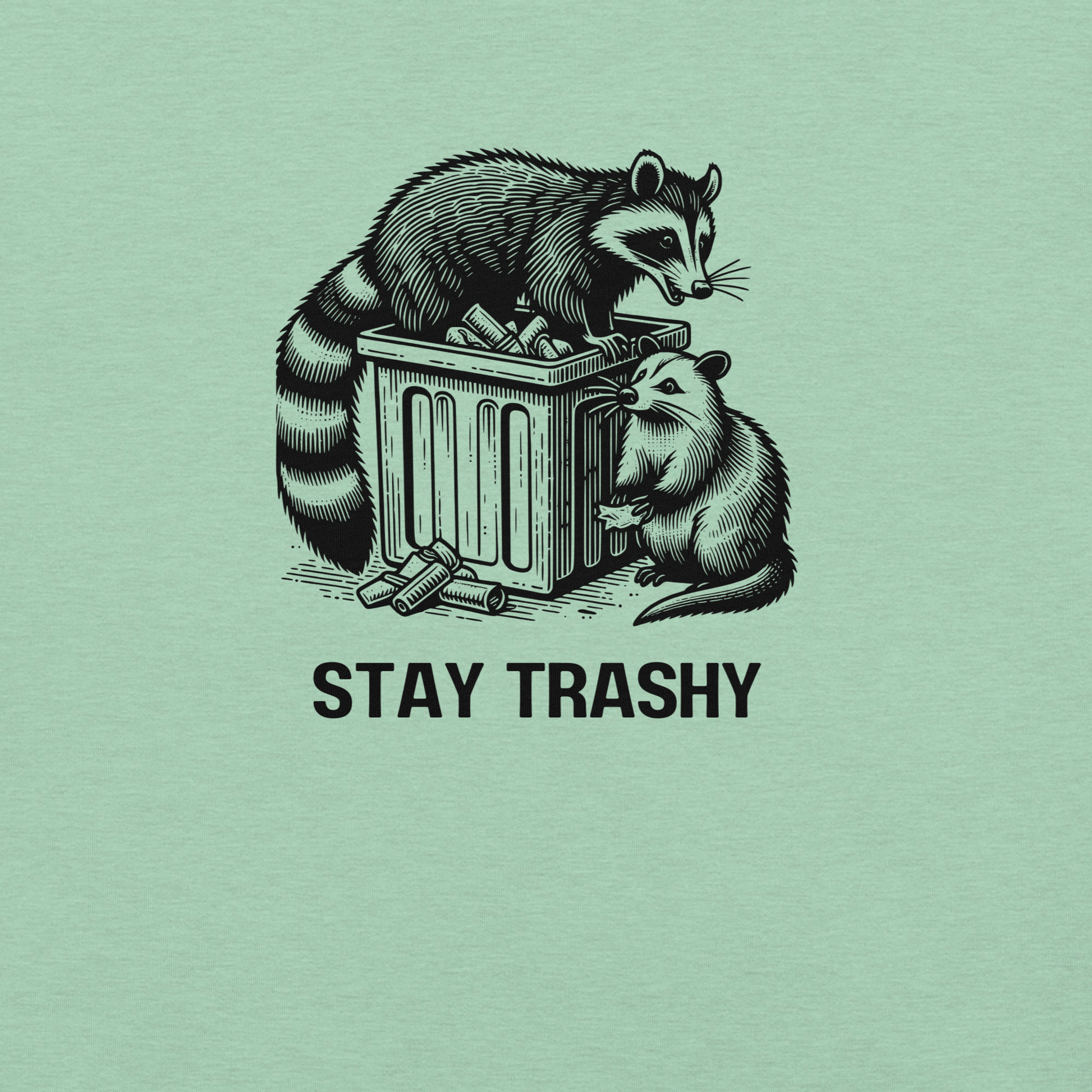 Stay Trashy - Unisex Cotton Tee - shirt - Short Sleeve - T-shirt - Numbskullz