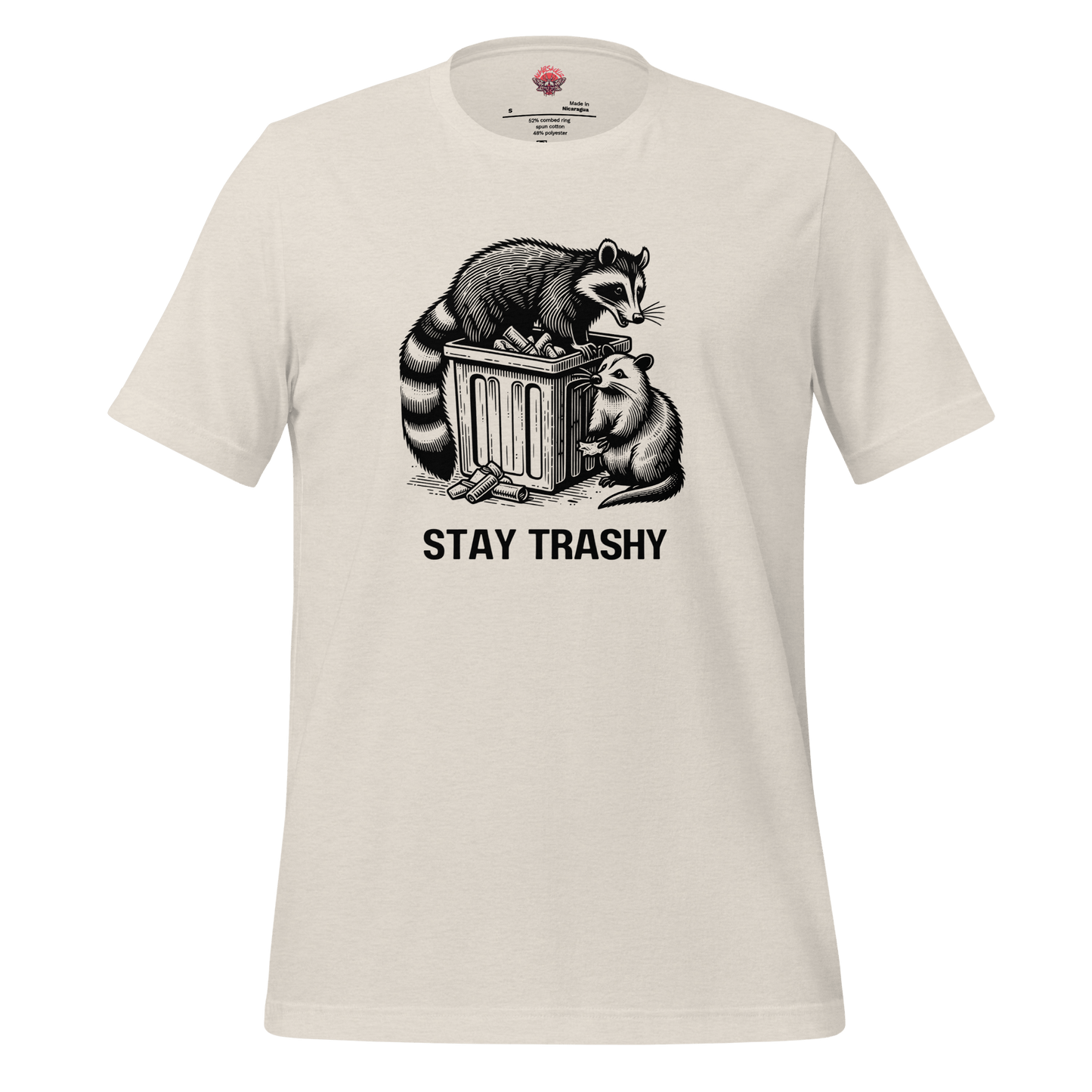 Stay Trashy - Unisex Cotton Tee - shirt - Short Sleeve - T-shirt - Numbskullz