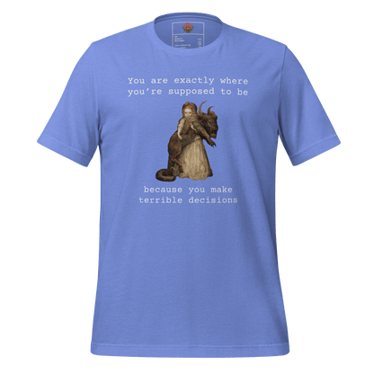 Terrible Decisions - Unisex Cotton Tee - shirt-shirts - Short Sleeve - Numbskullz