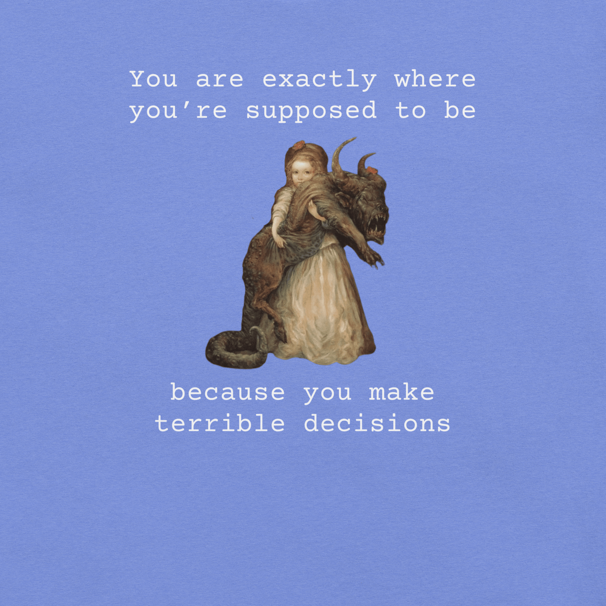 Terrible Decisions - Unisex Cotton Tee - shirt-shirts - Short Sleeve - Numbskullz