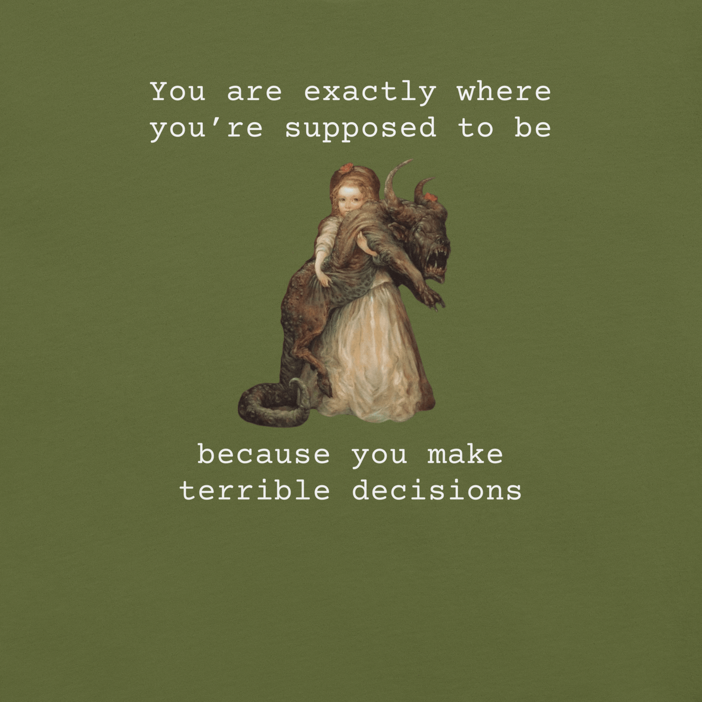 Terrible Decisions - Unisex Cotton Tee - shirt-shirts - Short Sleeve - Numbskullz