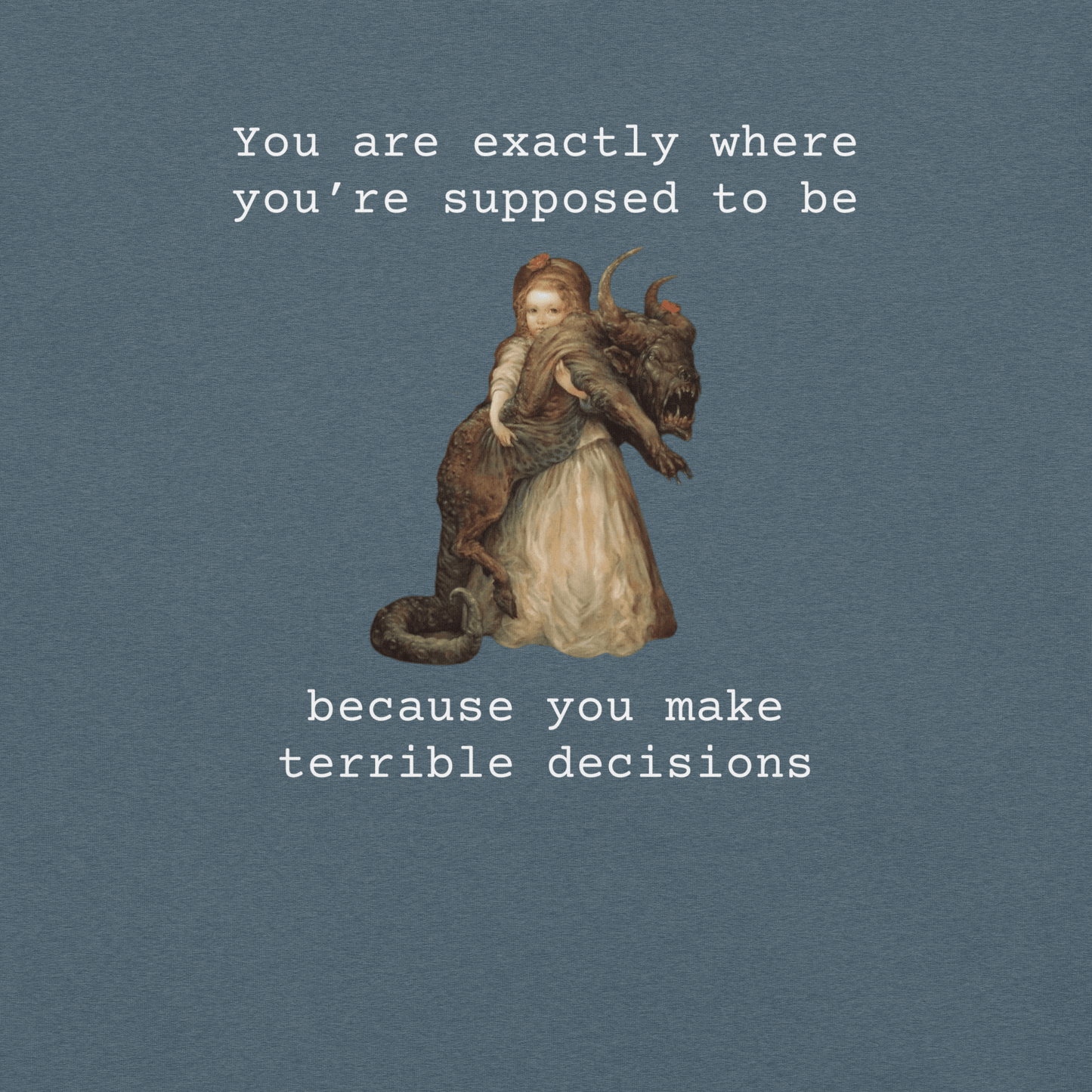 Terrible Decisions - Unisex Cotton Tee - shirt-shirts - Short Sleeve - Numbskullz