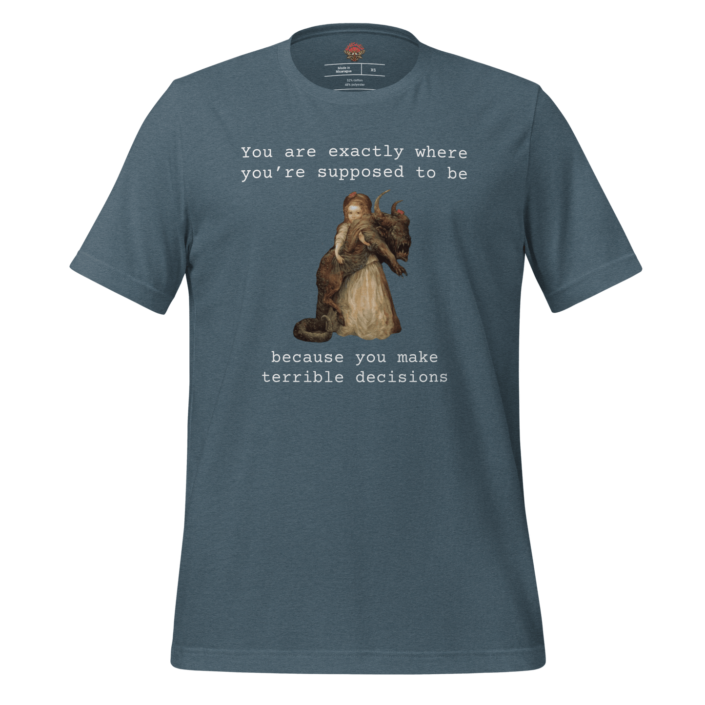 Terrible Decisions - Unisex Cotton Tee - shirt-shirts - Short Sleeve - Numbskullz