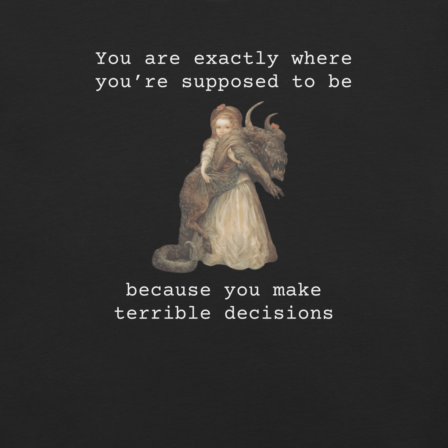 Terrible Decisions - Unisex Cotton Tee - shirt-shirts - Short Sleeve - Numbskullz