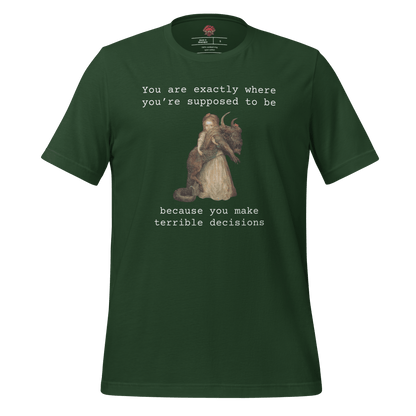 Terrible Decisions - Unisex Cotton Tee - shirt-shirts - Short Sleeve - Numbskullz