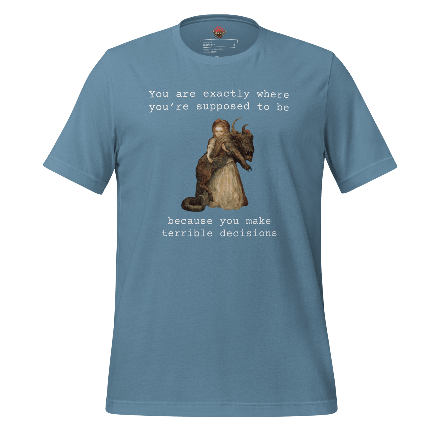 Terrible Decisions - Unisex Cotton Tee - shirt-shirts - Short Sleeve - Numbskullz