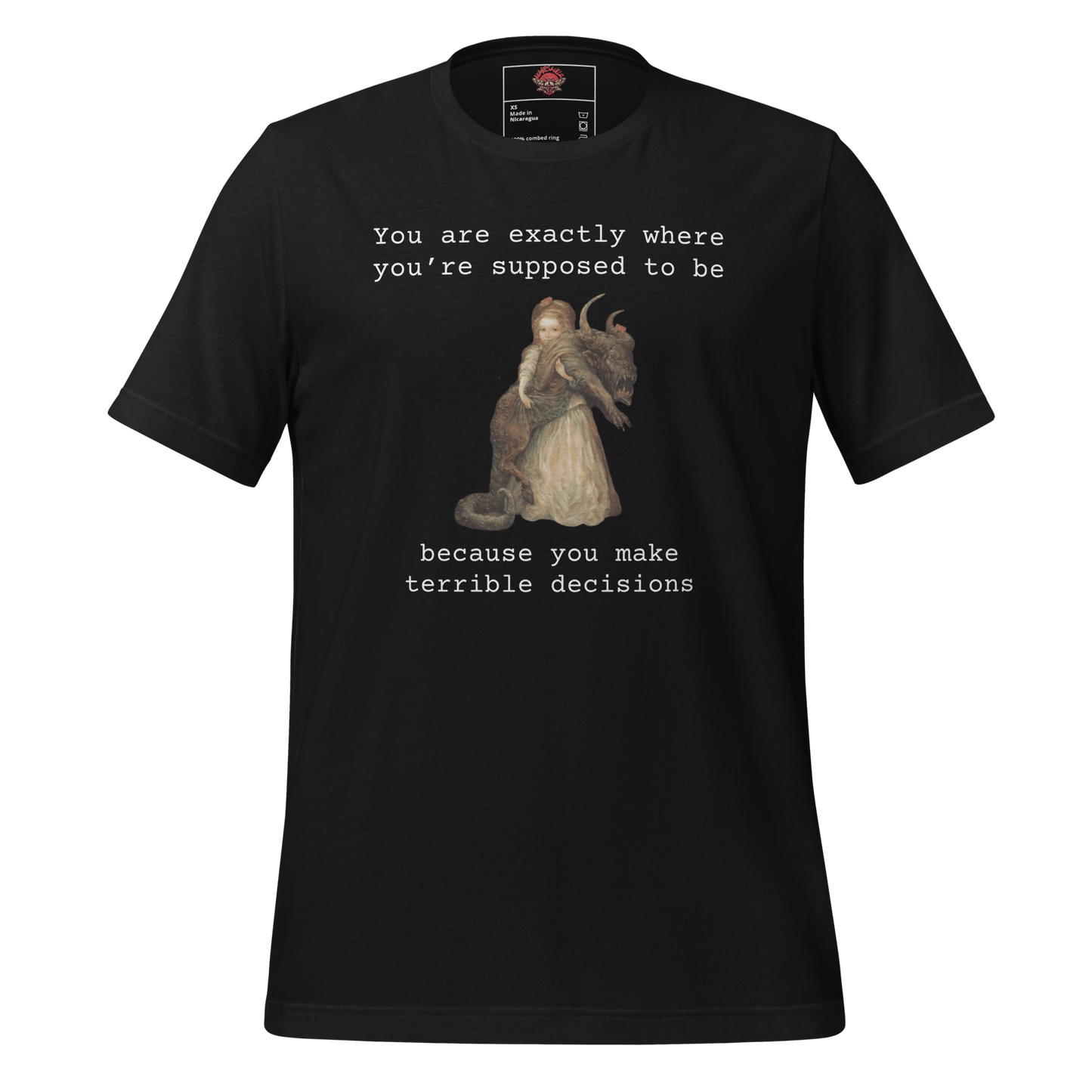 Terrible Decisions - Unisex Cotton Tee - shirt-shirts - Short Sleeve - Numbskullz