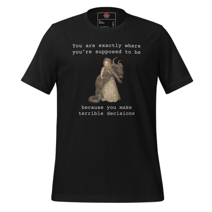 Terrible Decisions - Unisex Cotton Tee - shirt-shirts - Short Sleeve - Numbskullz