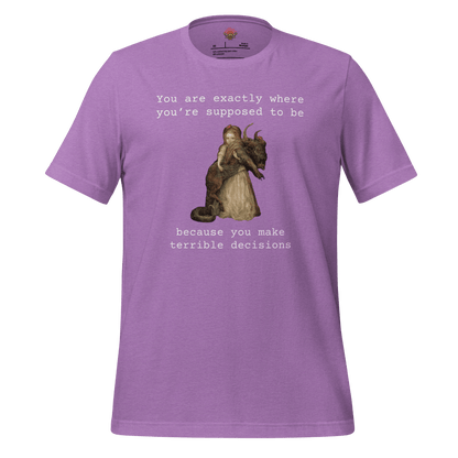 Terrible Decisions - Unisex Cotton Tee - shirt-shirts - Short Sleeve - Numbskullz