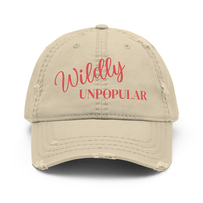 Unpopular - Distressed Adjustable Ball Cap - ballcap - baseball style hats - hats - Numbskullz