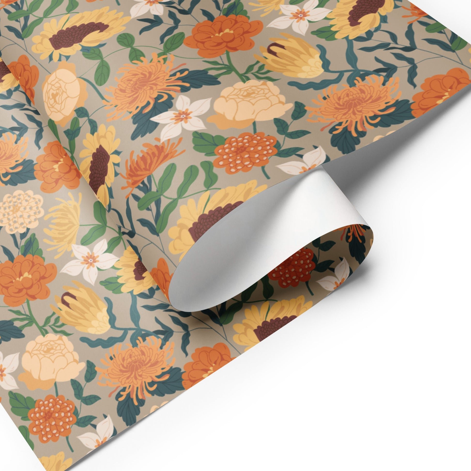 Wildflowers - 3 Wrapping Paper Sheets - giftwrap - paperproducts - wrappingpaper - Bad Horse