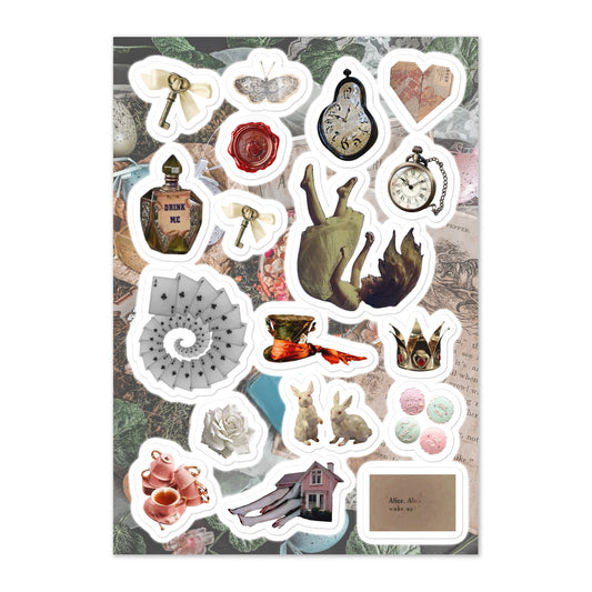 Wonderland - Sticker Sheet - stickersheet - kisscutstickers - sticker collections - Numbskullz