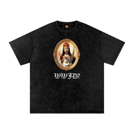 WWJD - Oversized T-Shirt - logo tees - men's shirts - oversized T-shirts - Numbskullz