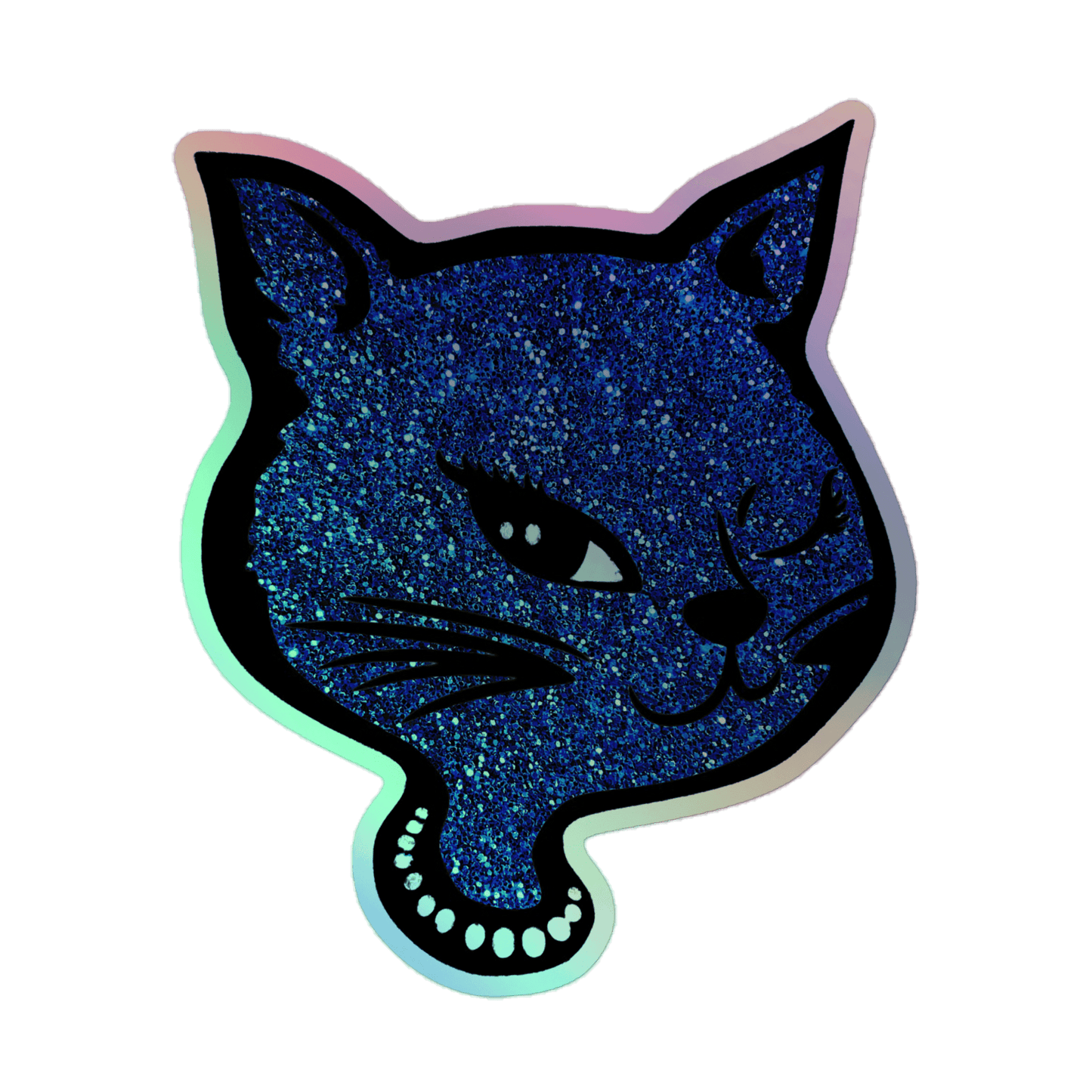 Y2K Cat - Holographic Sticker - holographicsticker - kisscutstickers - stickers - Numbskullz