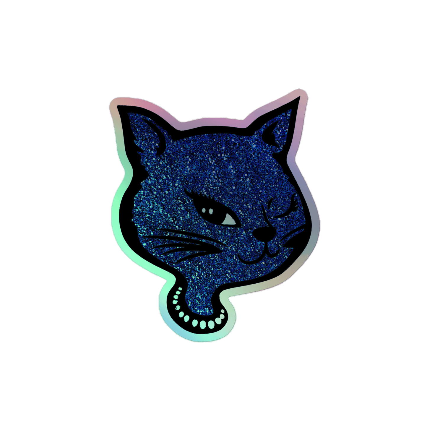 Y2K Cat - Holographic Sticker - holographicsticker - kisscutstickers - stickers - Numbskullz
