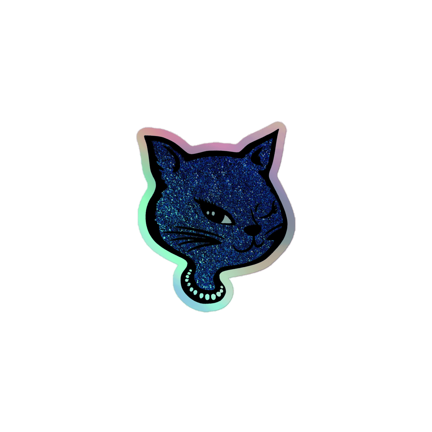 Y2K Cat - Holographic Sticker - holographicsticker - kisscutstickers - stickers - Numbskullz