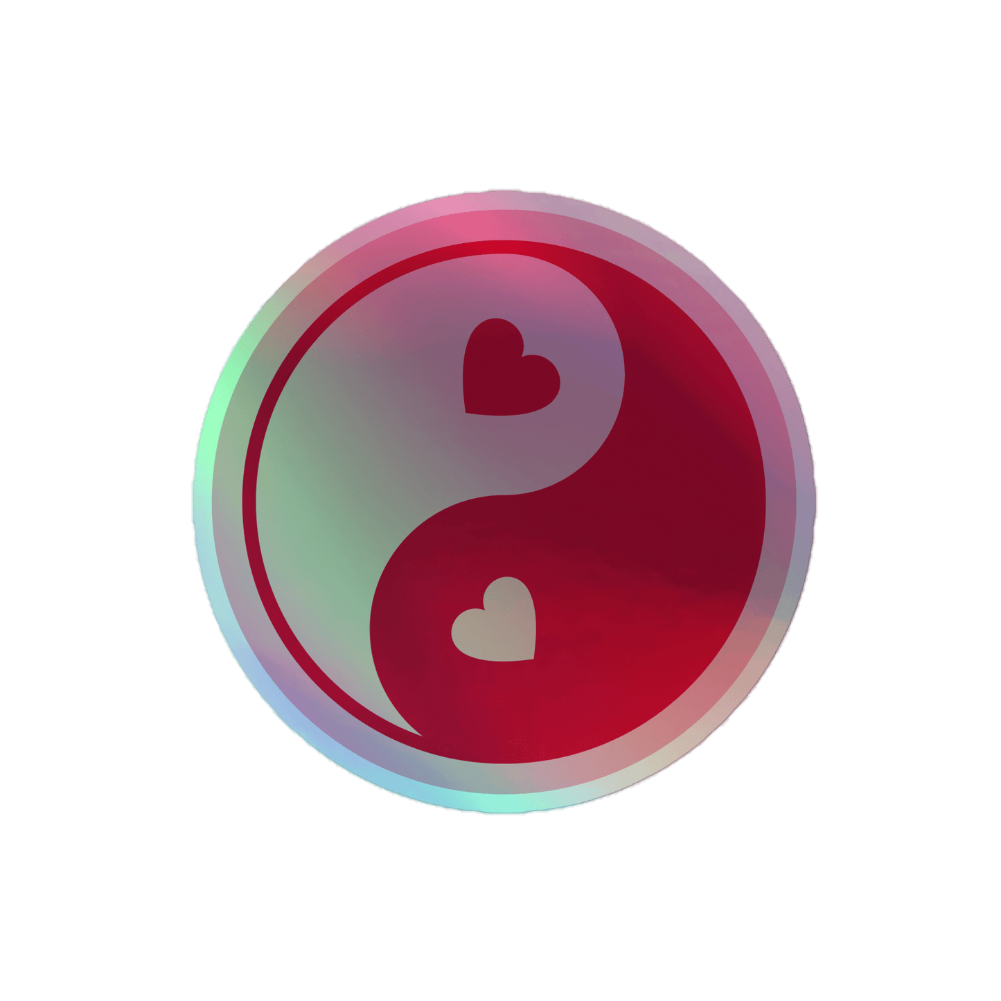Yin Yang - Holographic Sticker - holographicsticker - kisscutstickers - sticker collections - Numbskullz