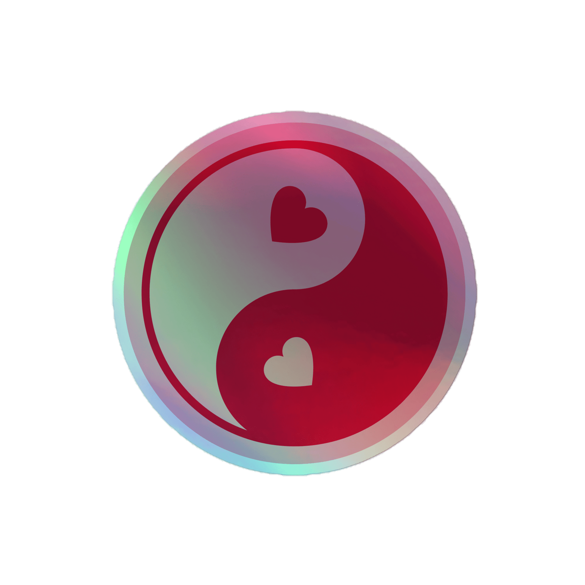Yin Yang - Holographic Sticker - holographicsticker - kisscutstickers - sticker collections - Numbskullz