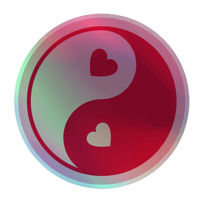 Yin Yang - Holographic Sticker - holographicsticker - kisscutstickers - sticker collections - Numbskullz